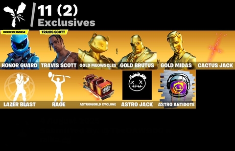 Fortnite Account - Honor Guard - Travis Scott - 42 Skins