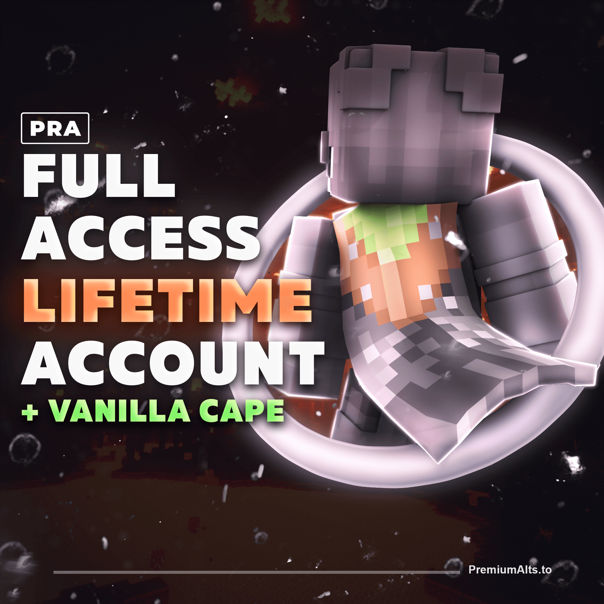 Minecraft Lifetime Full Access Account mit Vanilla Cape