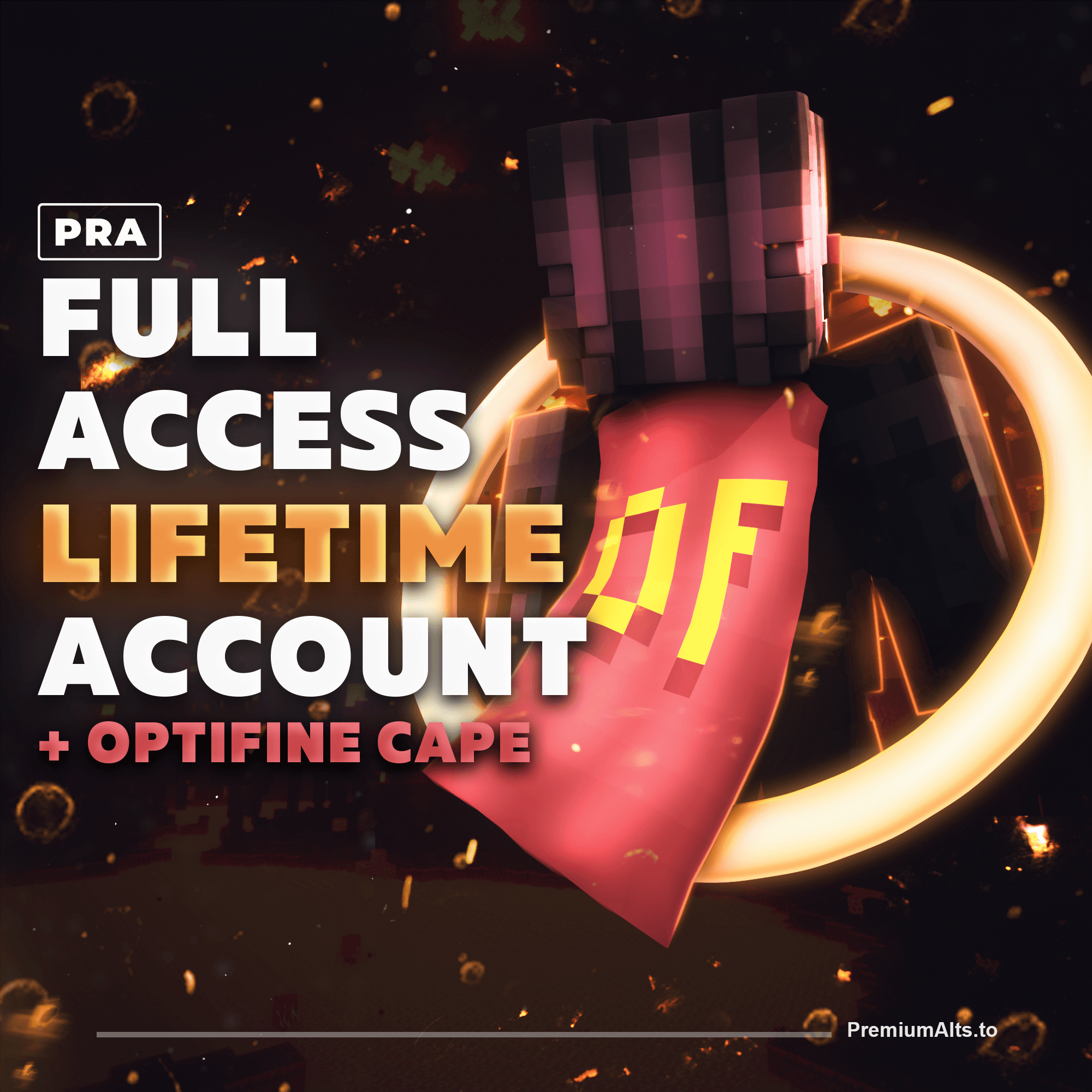 Minecraft Lifetime Full Access Account mit Optifine Cape